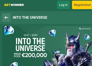 Betwinner Casino offre Into the Universe